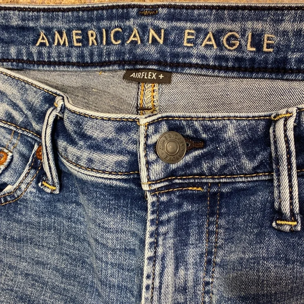 American Eagle Airflex+ Slim Blue Jeans Tag Says 33x30 - Picture 3 of 17
